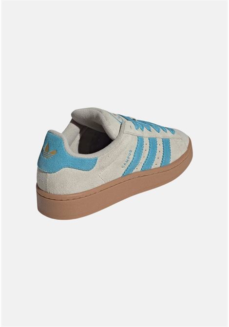 Gray sneakers with blue stripes for men and women Campus 00s ADIDAS ORIGINALS | IE5588.